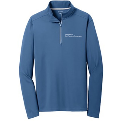 RFC119<br>Mens sport-wick Textured 1/4 Zip Pullover