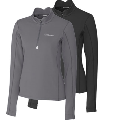 RFC158<br>Cutter & Buck Ladies L/S Traverse Half Zip